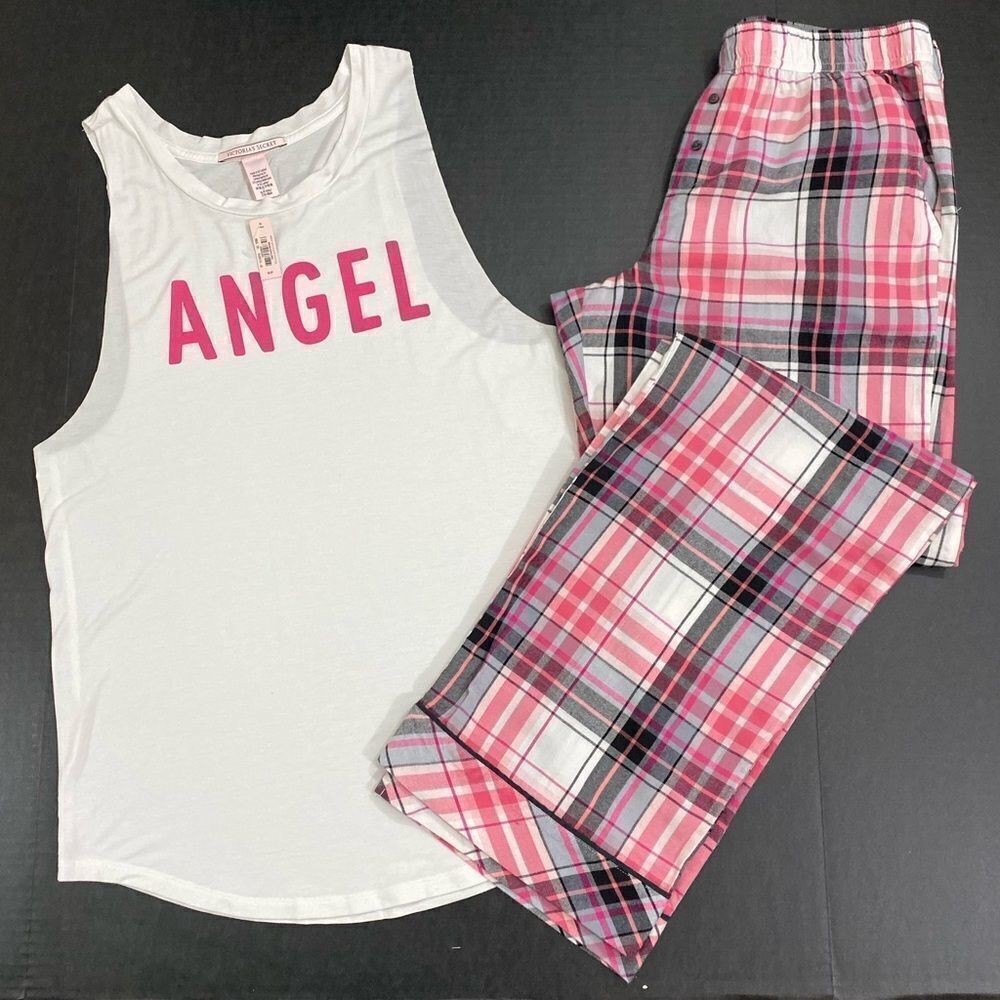 Victorias Secret Dream flannel Angel tank pajama